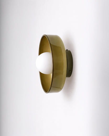 Minimalistische Glazen Wand- en Plafondlamp — Moderne Verlichting voor Gang & Slaapkamer — Dimbaar LED — Ø25 / Ø35 cm