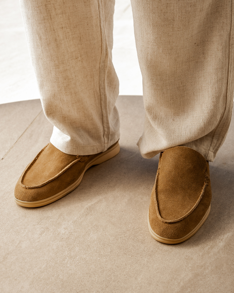 Heren Suède Loafers Luxe Stijl Leer Schoenen
