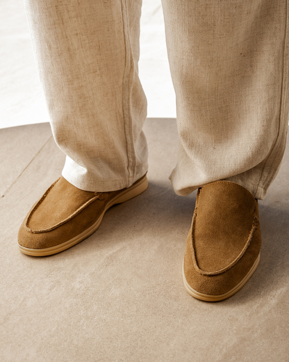 Heren Suède Loafers Luxe Stijl Leer Schoenen