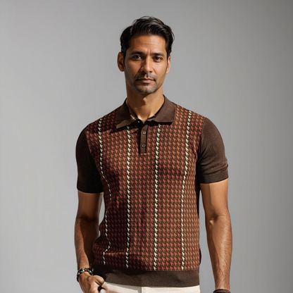 Witte Heren Polo Shirt Klassiek Frederico Stijl