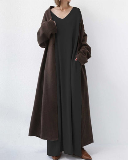 Dames Trui Jurk Zacht Warme Wintertrui