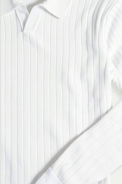 Gebreid Poloshirt Zacht en Comfortabel Elegante Stijl