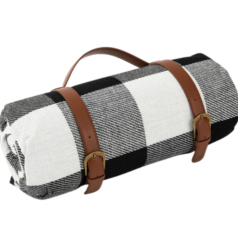 Waterdichte Opvouwbare Picknickkleed voor Buiten – Zachte Bovenzijde PEVA Onderzijde – Compact Draagbaar Strandkleed voor Picknick Camping Park