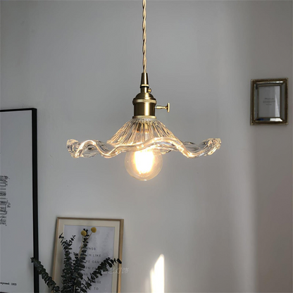 Hanglamp Glas Bloem LED Design Pendellamp Wit Woonkamer Slaapkamer Eetkamer Sfeerverlichting