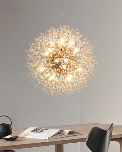 Stervormige Kroonluchter met Metalen Takken Goud Zilver voor Woonkamer Eetkamer Modern Interieur Hanglamp Plafondverlichting 40-60cm