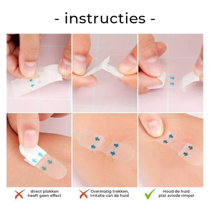 Onzichtbare Face Lift Tape 40 Stuks – Huidvriendelijke Gezichtslifting Strips Anti-Rimpel Huidversteviging V-Vorm Contouring voor Natuurlijke Lift