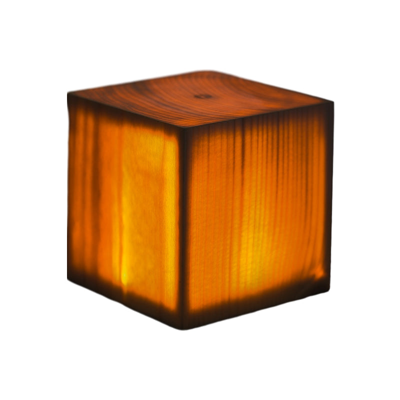 Oplaadbare LED Tafellamp met Touch Control en Houtnerf – Draadloos Stemmingslicht voor Slaapkamer & Bureau