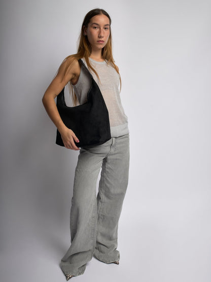 Vegan Leren Tote Tas Halfrond Stijlvol en Duurzaam
