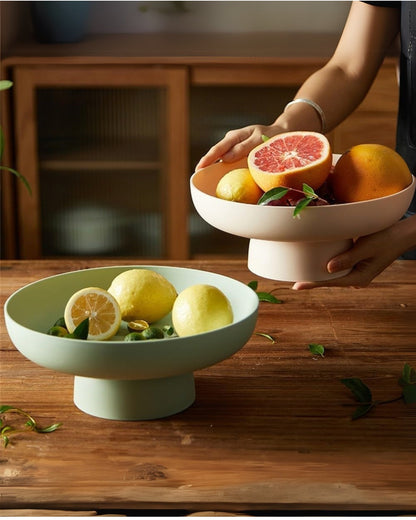 Vintage Serveerkom Retro Stijl Pastelkleuren Keramiek Grote Schaal Salade Ontbijt Scandinavisch Interieur Tafelaccessoire