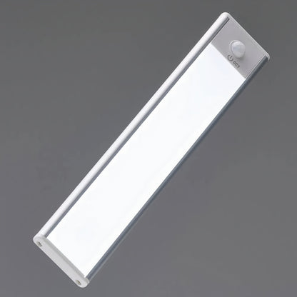 Oplaadbare LED Sensor Kastverlichting 20cm Dimbaar Bewegingssensor Nachtlamp Kast Zwart Zilver Draadloos