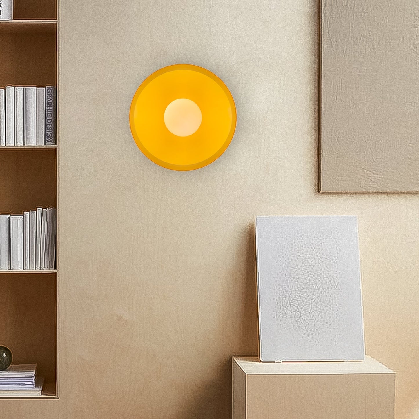 Mulon Plafondlamp en Wandlamp Glas G9 Amber Woonkamer Slaapkamer Design Verlichting Modern Rond