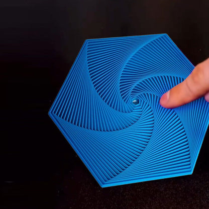 Zeshoekig Fidget Speelgoed met Fractale Patronen voor Ontspanning en Concentratie
