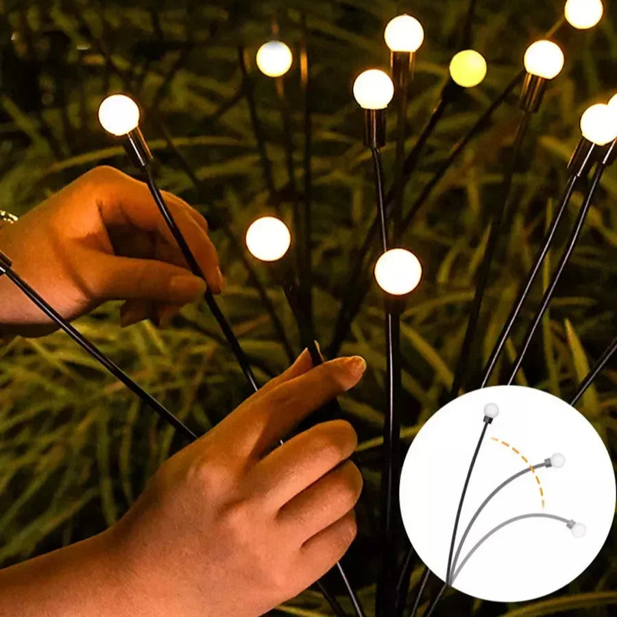 Vuurvlieg Tuinlamp Zonne-energie 20 LED Warm Wit Buitenlamp