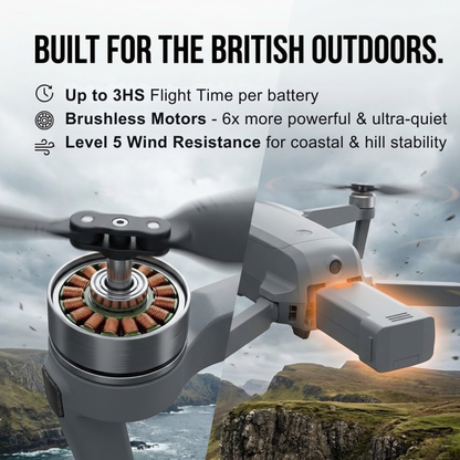 Professionele Camera Drone met 8K Dual Camera en GPS-stabilisatie – Borstelloze Motoren