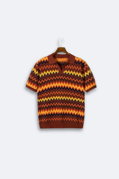 Retro Trui Zigzag Patroon Vintage Look - StudioMarella