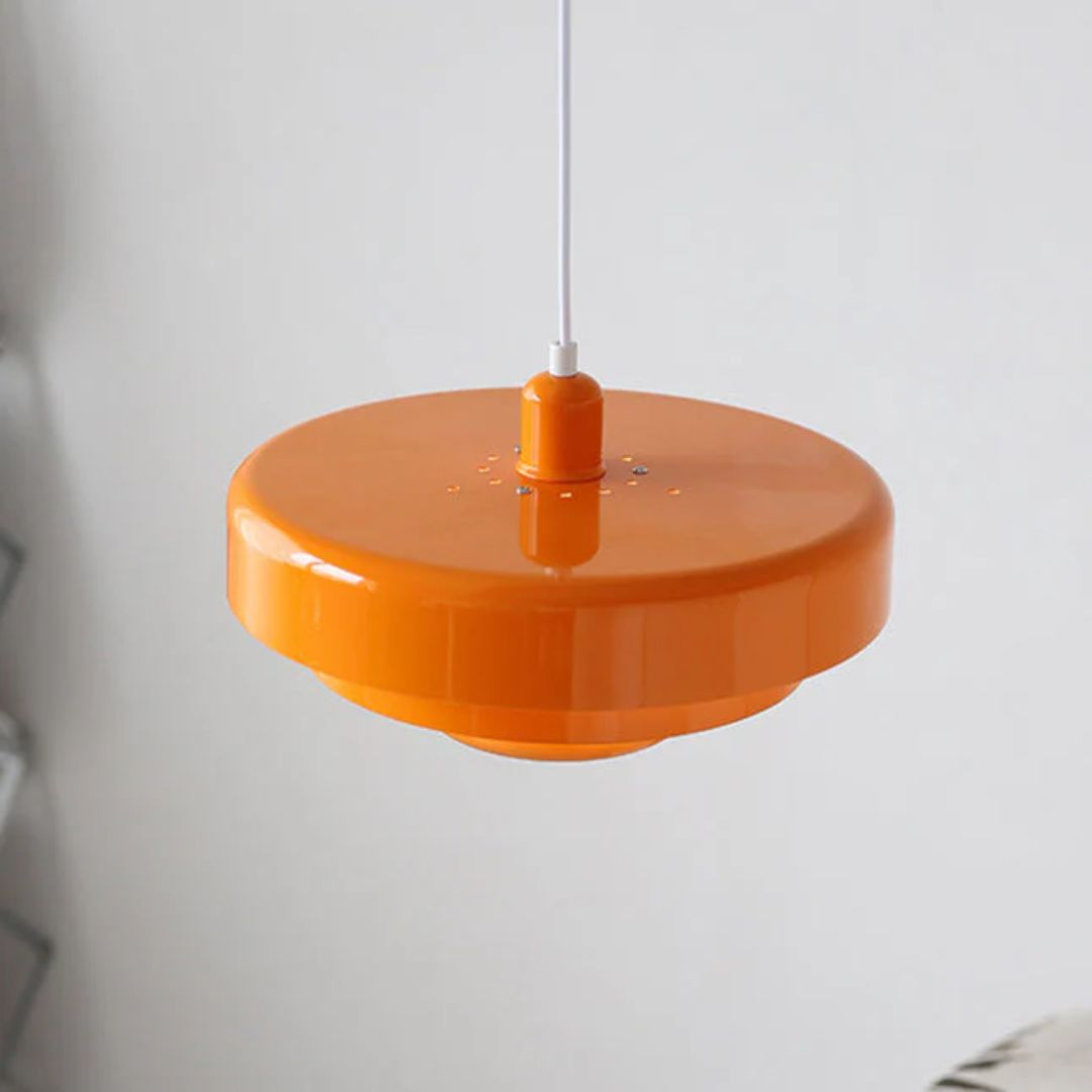 Hanglamp Metaal Gelaagd Ø35cm Oranje E27 Eettafel Woonkamer Retro Design Verlichting Industrieel Modern