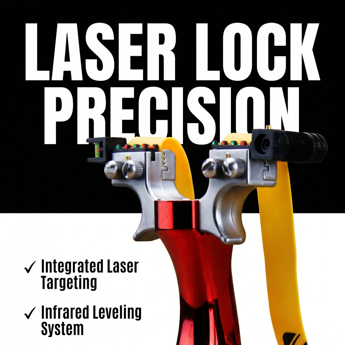 Precisiekatapult met Geïntegreerde Laserrichting en Infraroodwaterpas voor Sport en Outdoor