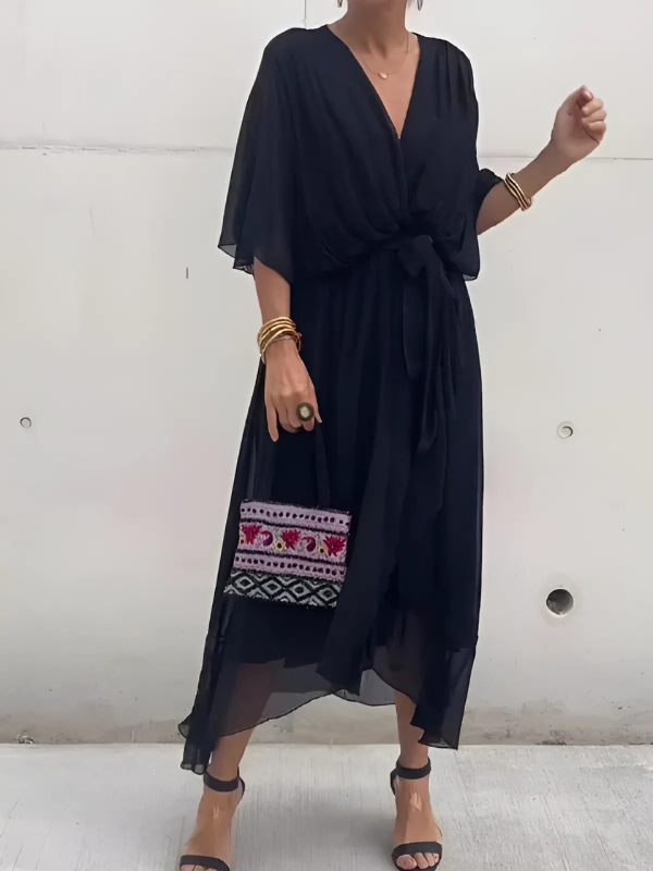 Elegante Midi Jurk van Kwaliteitstof