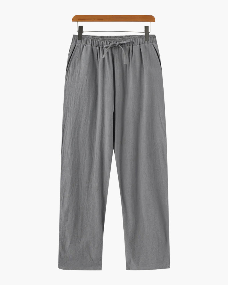Heren Linnen Broek Elastisch Zomercomfort Lichtgewicht