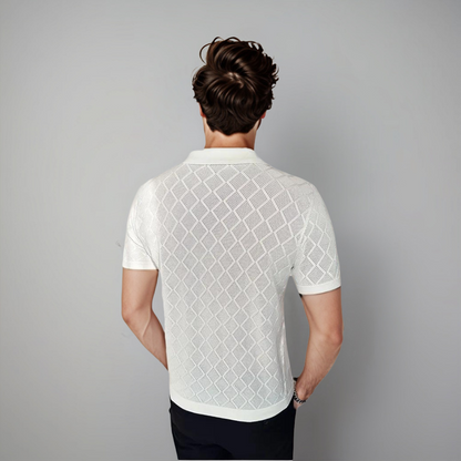 Heren Polo Wit Klassieke Stijl Casual Kleding