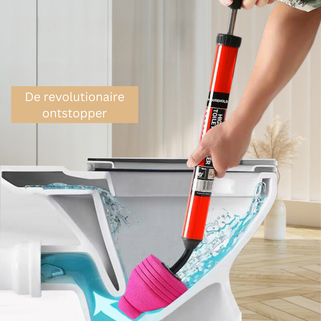 Hogedrukreiniger Afvoerstopper met Pneumatische Technologie voor Toilet Gootsteen Verstoppingen – Effectieve Ontstopper