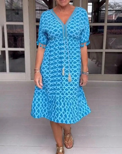 Kleurrijke Elegante Jurk Giana