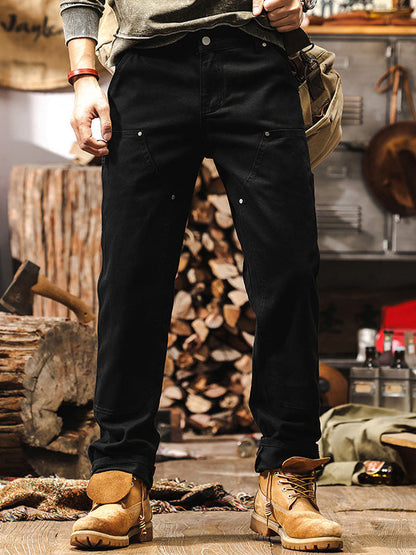 Heren Cargo Broek Straight Leg Utility Stijl