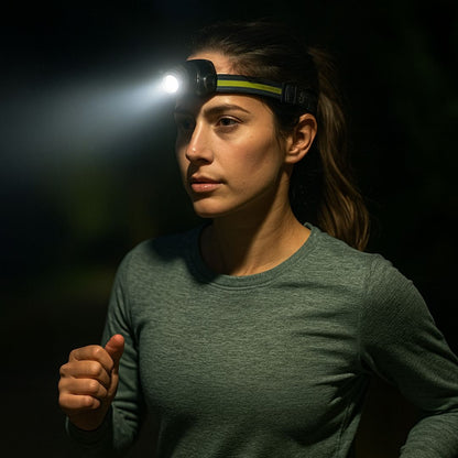 Krachtige LED Hoofdlamp 1000 Lumen met Roodlicht en Zoom Functie voor Wandelen Kamperen