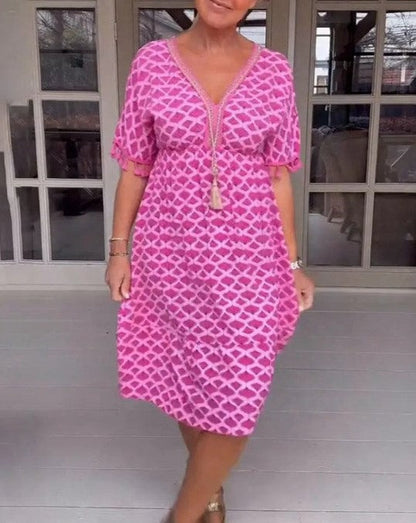 Kleurrijke Elegante Jurk Giana