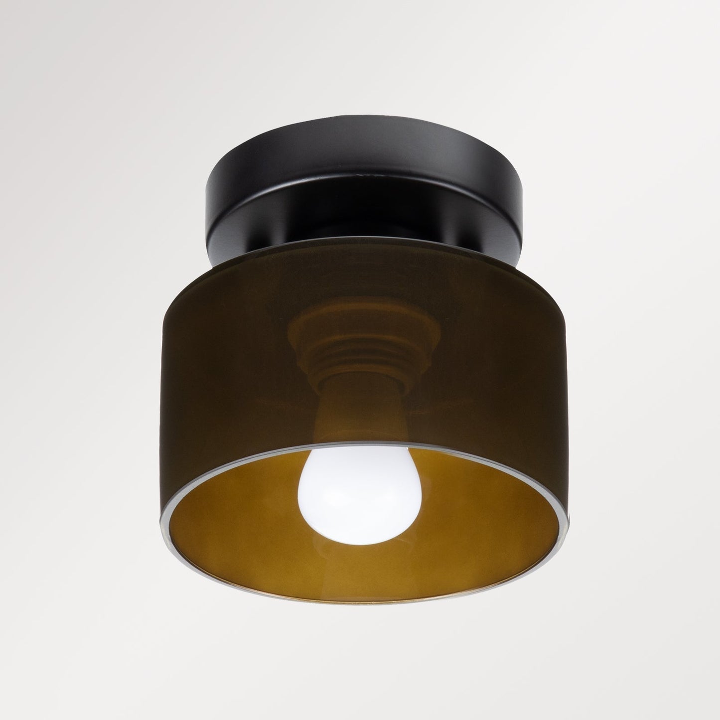 Plafondlamp Glas Retro E27/E26 Amber Keuken Hal Woonkamer Rond Design Sfeerverlichting Vintage Stijl