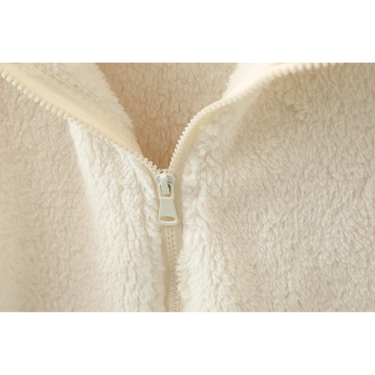 Sherpa Vest Zachte Hoge Kraag Ritssluiting Warm