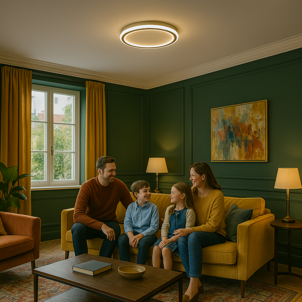 Dimbare LED Plafondlamp Rond Warm Wit 3000K Aluminium Acryl Woonkamer Eetkamer Gang Modern Minimalistisch Design