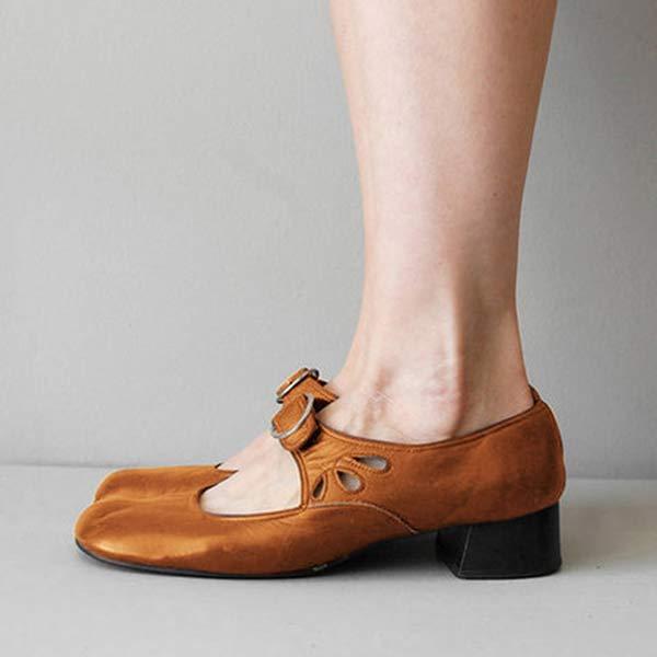 Sandalen van Leer met RIEM en Gesp