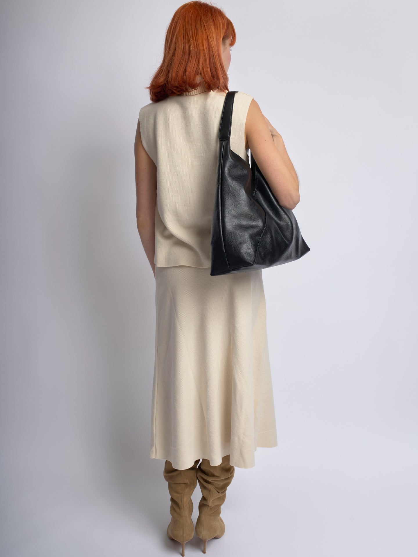 Vegan Schoudertas Leren Look Duurzaam en Ruim