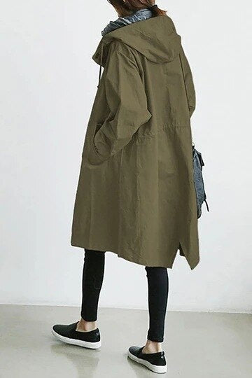 Trenchcoat Lange Stijl Vrouwen