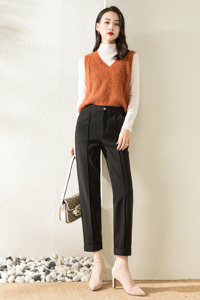 Hoge Taille Pantalon Dames Alle Seizoenen Comfortabel - StudioMarella
