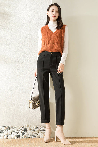 Hoge Taille Pantalon Dames Alle Seizoenen Comfortabel - StudioMarella