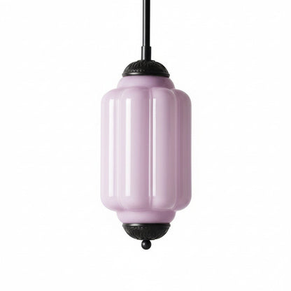 Vintage Melkglazen Hanglamp met Gegolfde Rand – Scandinavische Sfeerverlichting voor Keuken en Slaapkamer