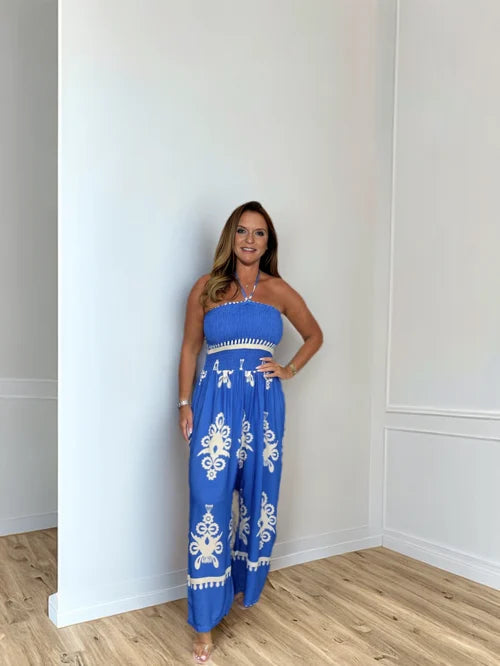 Jumpsuit Stijlvol Comfortabel Geplooid Kledingstuk