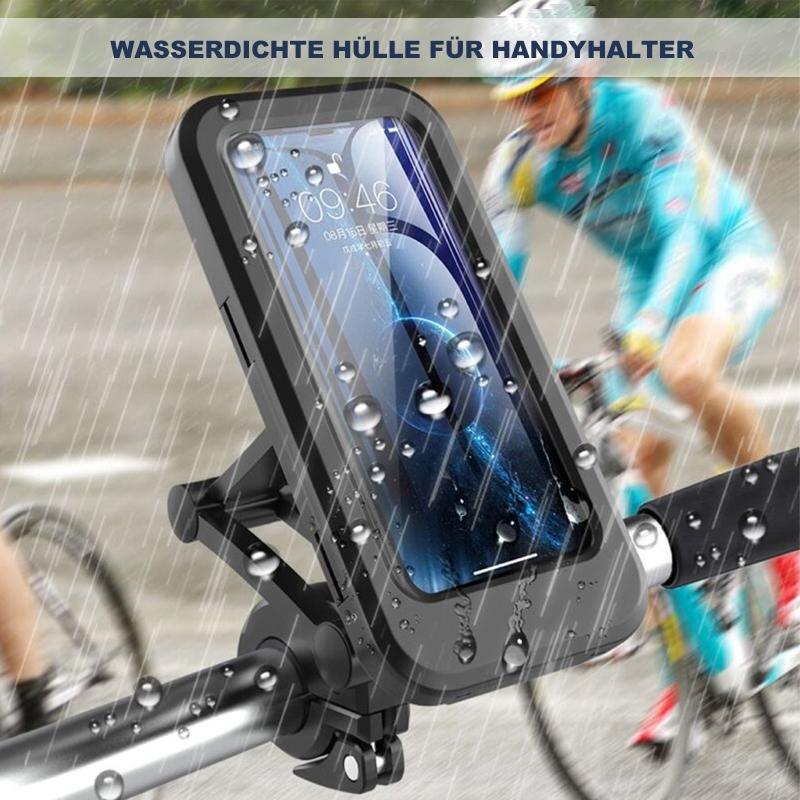 Waterdichte Telefoonhouder voor Fiets met 15W Draadloze Powerbank Zwart