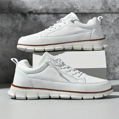 Lorenzo Sneakers van Leer Elegante Stijl