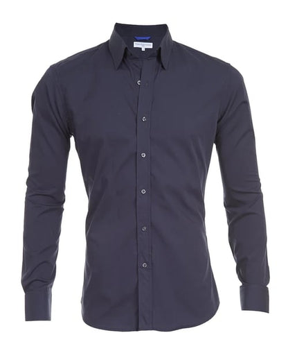 Heren Overhemd Slim Fit Stretch met Ritssluiting