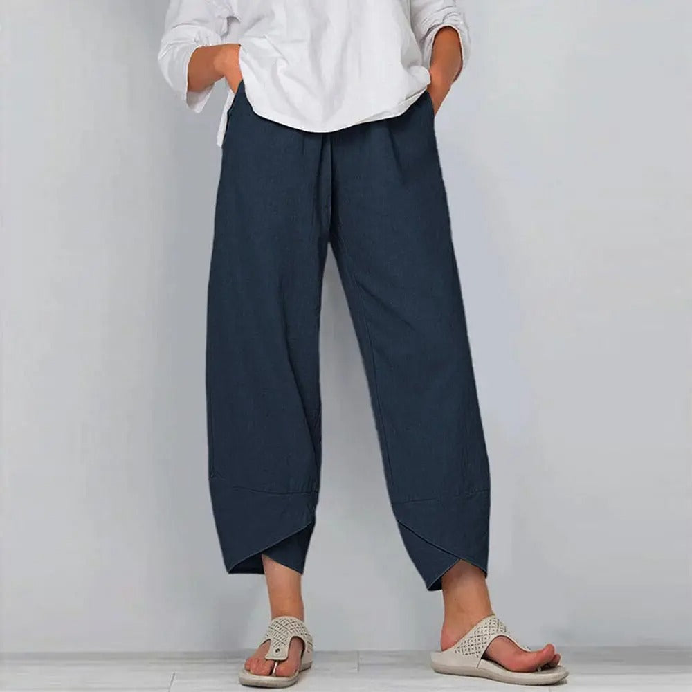 Dames Linnen Broek Zomer Comfortabel Luchtig Linnen