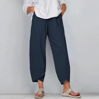 Dames Linnen Broek Zomer Comfortabel Luchtig Linnen
