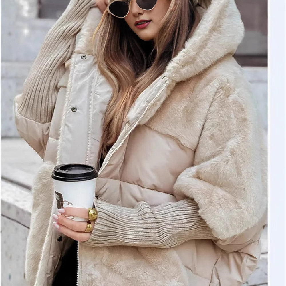 Dames Faux Fur Jas Warme Luxe Wintercoat