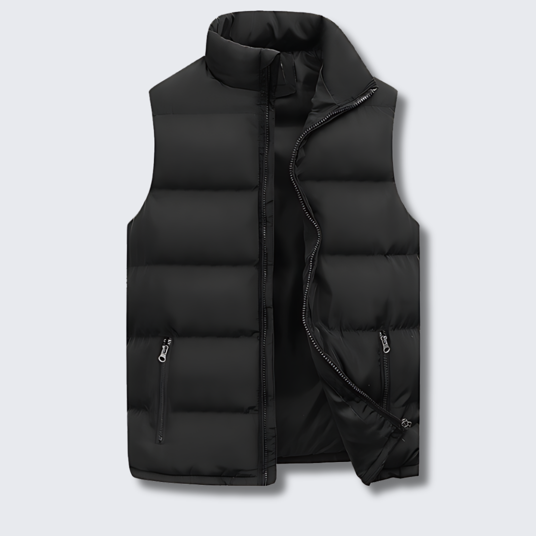 Heren Bodywarmer Puffer Vest Donzen Look Warm Isolatie