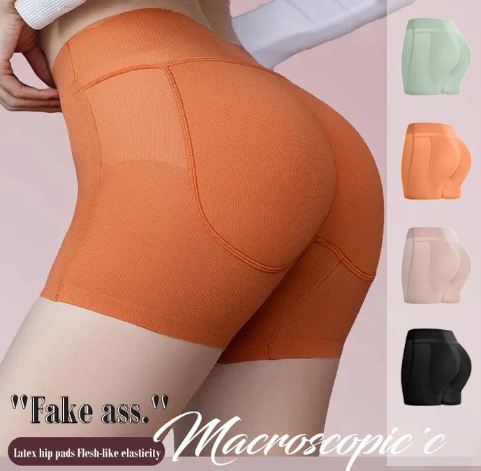 Corrigerende Shapewear Shorts met Push-Up Effect en Hoge Taille voor Bilvergroting