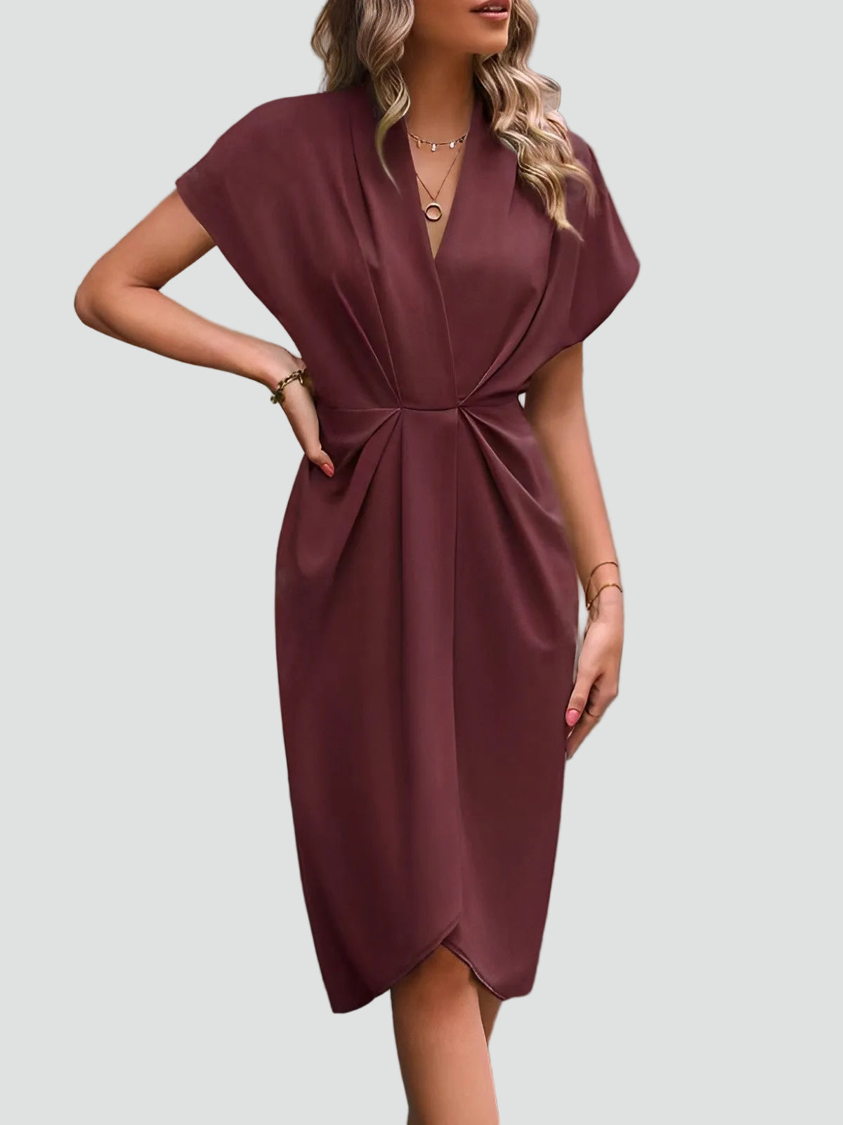 Dames Wikkeljurk Zacht Comfortabel Elegante Pasvorm