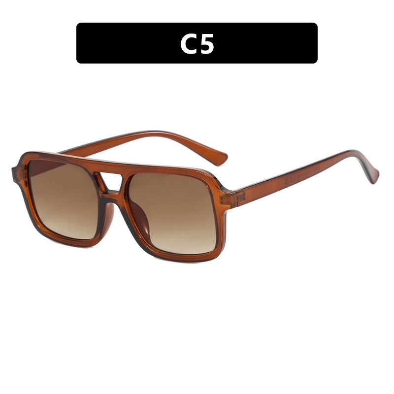 Dames Zonnebril Aviator Stijl Kleurige Lensen