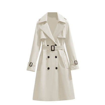 Dames Trenchcoat Waterdicht Mid Lengte Stijlvol
